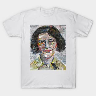 SIMONE WEIL acrylic portrait T-Shirt